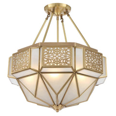 Telbix Lighting Indoor Pendants Overton CTC Pendant Light 6Lt in Brass Lights-For-You OVERTON PE-BRS