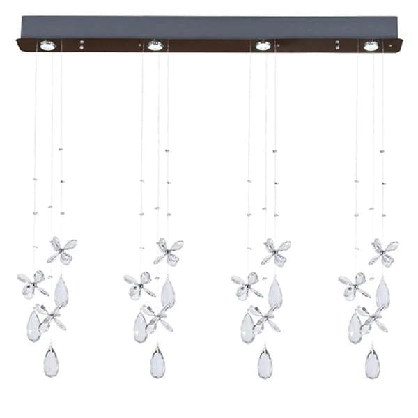 Telbix Lighting Indoor Pendants Paradis Pendant Light 4Lt in Chrome and Clear Lights-For-You PARADIS PE4B-CH 9329501056547