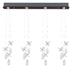 Telbix Lighting Indoor Pendants Paradis Pendant Light 4Lt in Chrome and Clear Lights-For-You PARADIS PE4B-CH 9329501056547