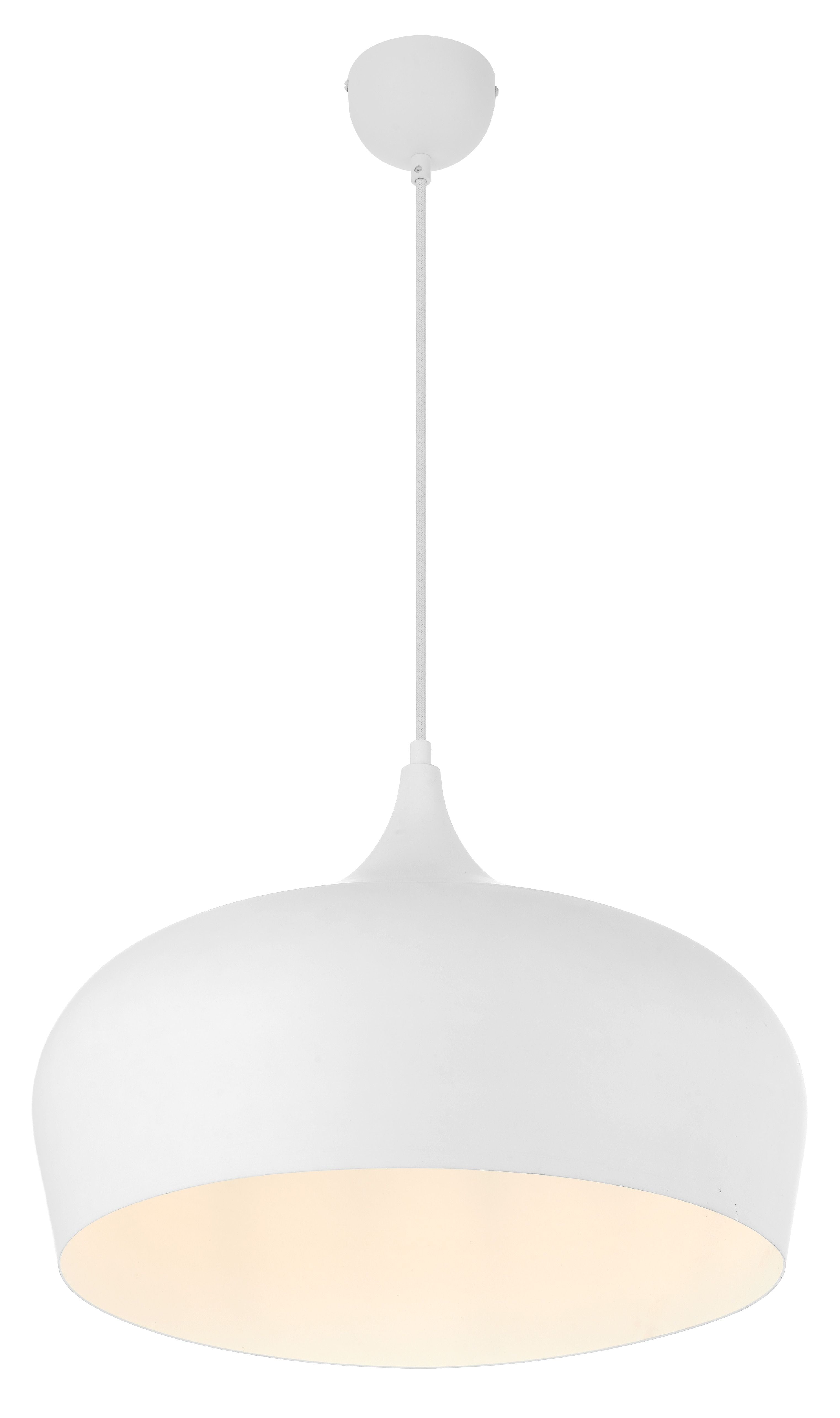 Telbix Lighting Indoor Pendants Brushed White POLK 45 PENDANT POLK PE45 Lights-For-You POLK PE45-WHB