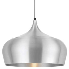 Telbix Lighting Indoor Pendants Aluminium Brushed Polk Large Pendant Light ø450mm Available in Different Colours Lights-For-You POLK PE45-ALB