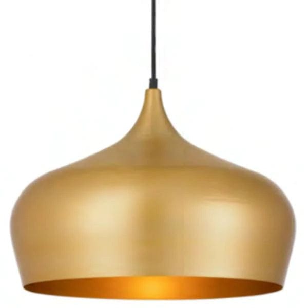 Telbix Lighting Indoor Pendants Gold brushed Polk Large Pendant Light ø450mm Available in Different Colours Lights-For-You POLK PE45-GDB