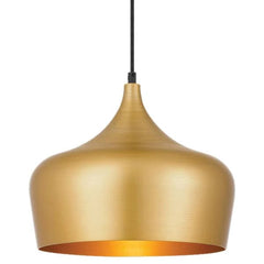 Telbix Lighting Indoor Pendants Gold Brushed Polk Medium Pendant Light ø300mm Available in Different Colours Lights-For-You POLK PE30-GDB