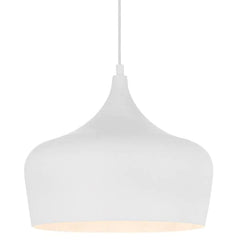 Telbix Lighting Indoor Pendants White Brushed Polk Medium Pendant Light ø300mm Available in Different Colours Lights-For-You POLK PE30-WHB