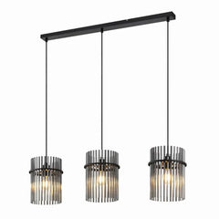 Telbix Lighting Indoor Pendants Quilo Bar Pendant Light 3Lt Lights-For-You QUILO PE3B-BKSM 9329501070048