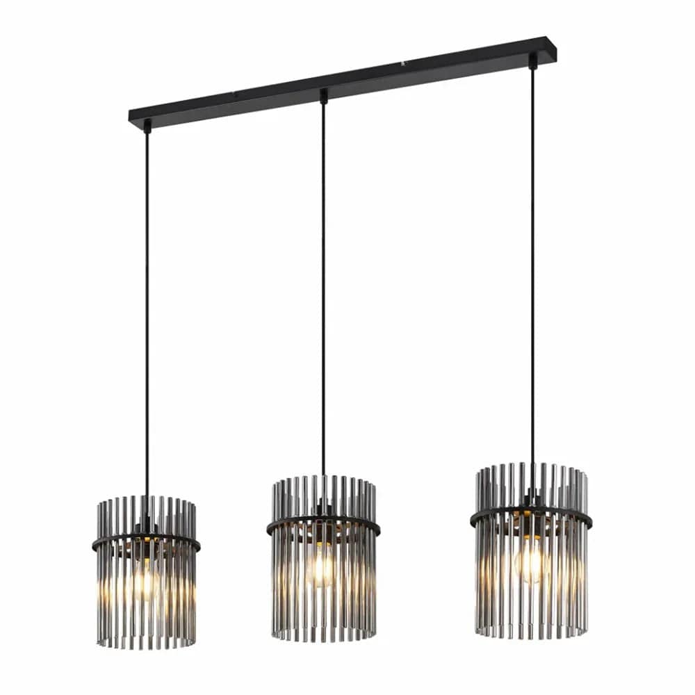 Telbix Lighting Indoor Pendants Quilo Bar Pendant Light Lights-For-You QUILO PE3B-BKSM 9329501070048