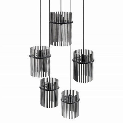 Telbix Lighting Indoor Pendants Quilo Pendant Light Lights-For-You QUILO PE5-BKSM 9329501070055