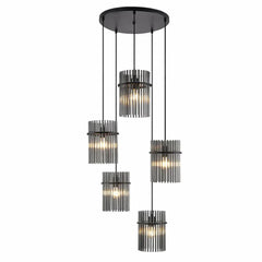 Telbix Lighting Indoor Pendants Quilo Pendant Light Lights-For-You QUILO PE5-BKSM 9329501070055