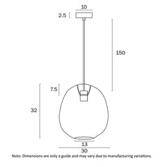 Telbix Lighting Indoor Pendants Rana 30 Pendant Light 1Lt Lights-For-You