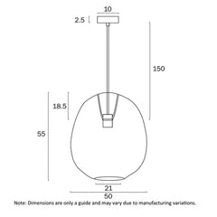 Telbix Lighting Indoor Pendants Rana 50 Pendant Light 1Lt Lights-For-You