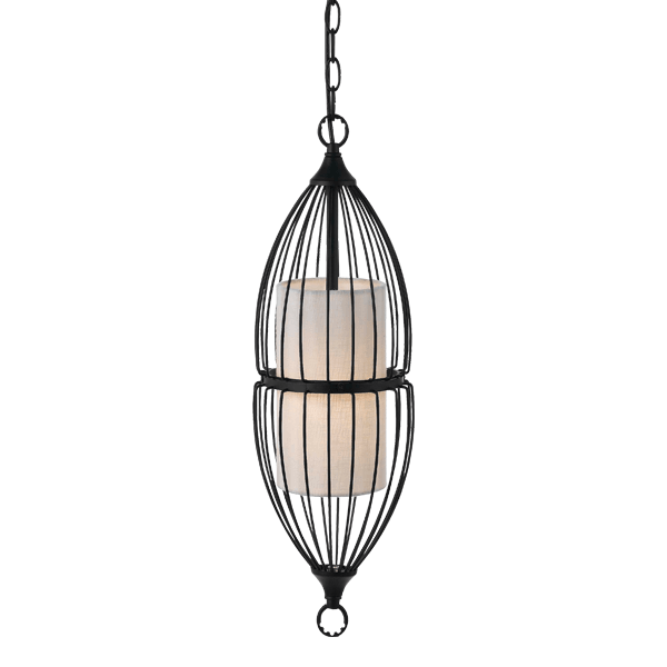 Telbix Lighting Indoor Pendants Rashid Pendant Light Suspended in Black/Cream Lights-For-You RASHID PE17-BK