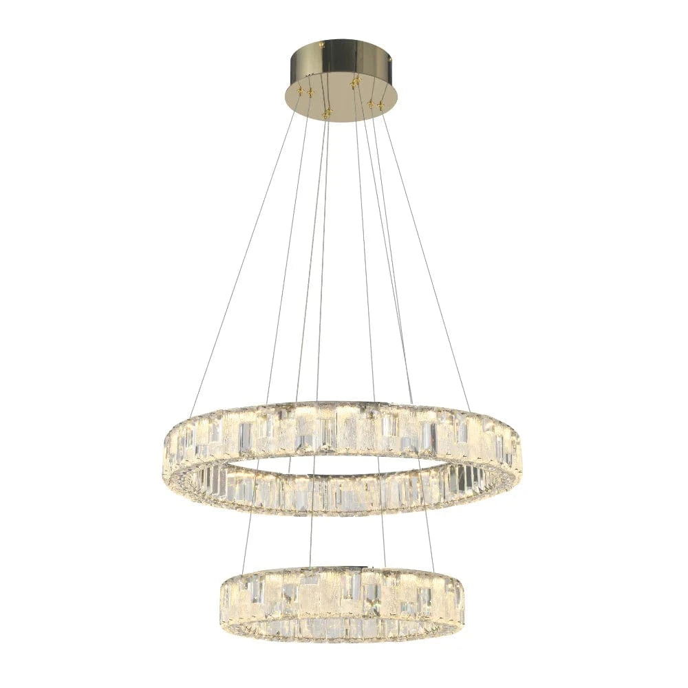 Telbix Lighting Indoor Pendants RIAS 2 TIER PENDANT Lights-For-You RIAS PE2T-GD3C