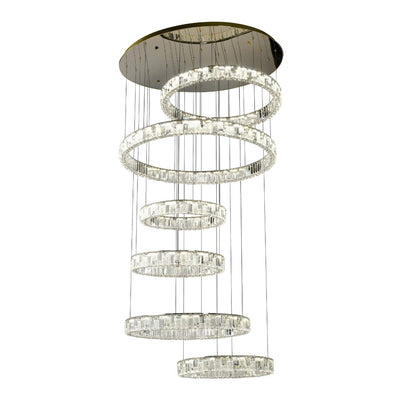 Telbix Lighting Indoor Pendants RIAS 6 TIER PENDANT Lights-For-You RIAS PE6T-GD3C