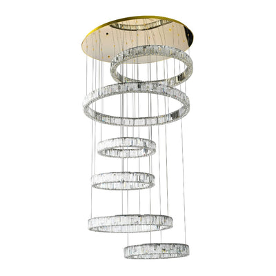 Telbix Lighting Indoor Pendants RIAS 6 TIER PENDANT Lights-For-You RIAS PE6T-GD3C