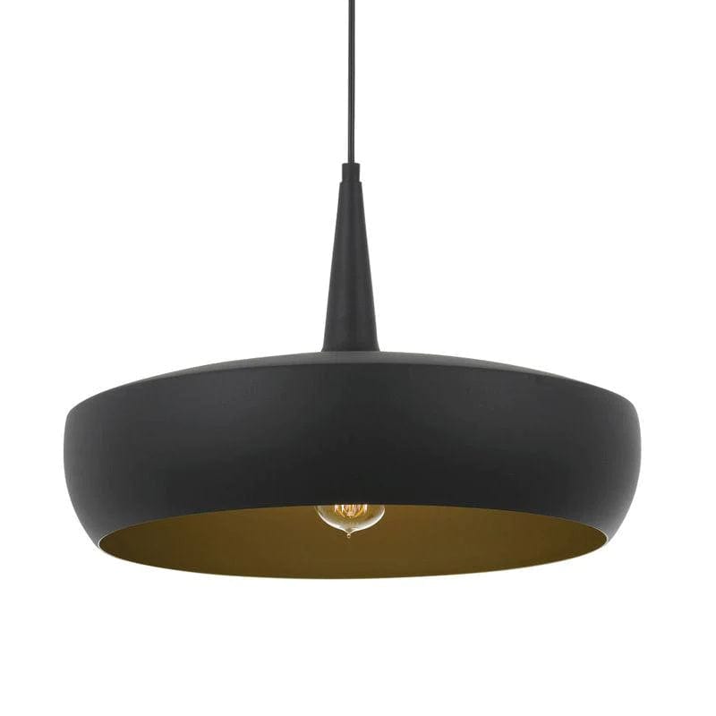 Telbix Lighting Indoor Pendants Black/Gold Sabra Pendant Light 1Lt Available in Different Colours Lights-For-You SABRA PE45-BKGD