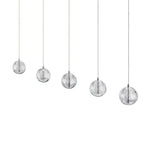 Telbix Lighting Indoor Pendants Segovia LED Bar Pendant Light 5Lt in Chrome or Gold Lights-For-You