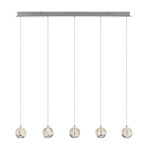 Telbix Lighting Indoor Pendants Segovia LED Bar Pendant Light 5Lt in Chrome or Gold Lights-For-You SEGOVIA PE5B-CH