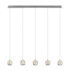 Telbix Lighting Indoor Pendants Segovia LED Bar Pendant Light 5Lt in Chrome or Gold Lights-For-You SEGOVIA PE5B-CH