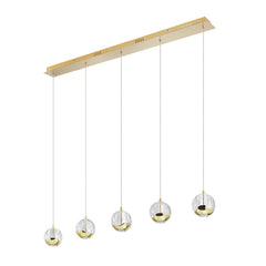 Telbix Lighting Indoor Pendants Segovia LED Bar Pendant Lights-For-You SEGOVIA PE5B-GD 9329501068601