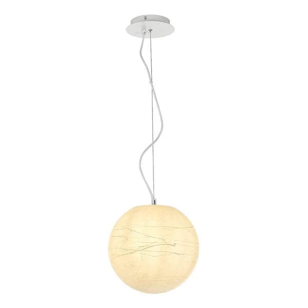 Telbix Lighting Indoor Pendants Tarvos Moon Pendant Light in White (Small & Large) Lights-For-You TARVOS PE30-WH