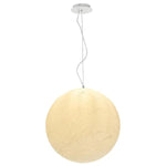 Telbix Lighting Indoor Pendants Tarvos Moon Pendant Light in White (Small & Large) Lights-For-You TARVOS PE60-WH