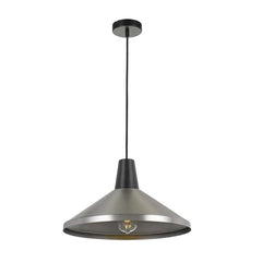 Telbix Lighting Indoor Pendants Nickel+Black Temo Pendant Light ø400mm Available in Different Colours Lights-For-You TEMO PE40-NKBK