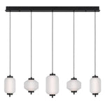 Telbix Lighting Indoor Pendants Torso Bar LED Pendant Lamp 5Lt 28w in Black or Brass Lights-For-You