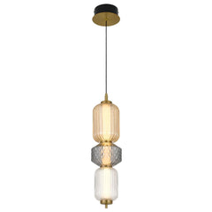 Telbix Lighting Indoor Pendants Torso LED Pendant Lamp 3Lt 16w in Black or Brass Lights-For-You