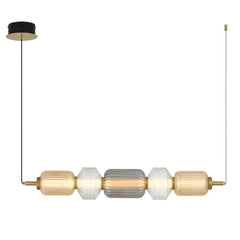 Telbix Lighting Indoor Pendants Torso LED Pendant Lamp 5Lt 26w in Black or Brass Lights-For-You