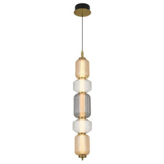 Telbix Lighting Indoor Pendants Torso LED Pendant Lamp 5Lt 26w in Black or Brass Lights-For-You TORSO PE5-BRS