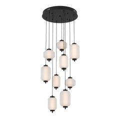 Telbix Lighting Indoor Pendants Torso LED Pendant Lamp 9Lt 50w in Black or Brass Lights-For-You