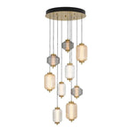 Telbix Lighting Indoor Pendants Torso LED Pendant Lamp 9Lt 50w in Black or Brass Lights-For-You