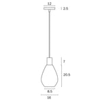 Telbix Lighting Indoor Pendants Tresor Pendant Light 1Lt Lights-For-You TRESOR PE1-BKOM 9329501062869