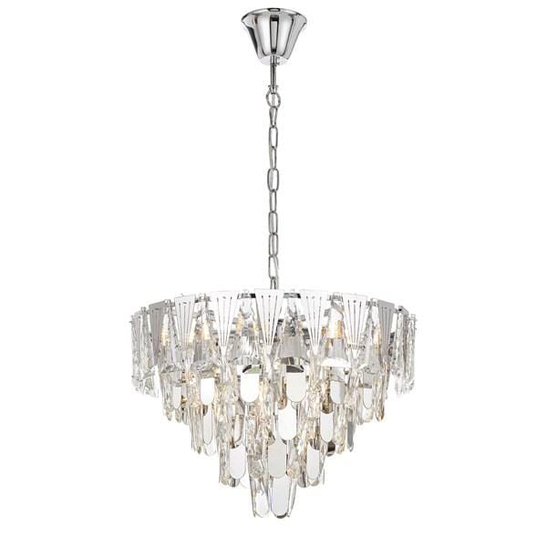 Telbix Lighting Indoor Pendants Valerie Pendant Light Medium 7Lt in Chrome or Gold Lights-For-You VALERIE PE50-CH 9329501055625