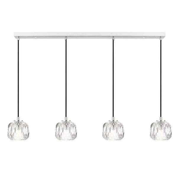 Telbix Lighting Indoor Pendants Zaha Bar LED Pendant Light 4Lt Lights-For-You ZAHA PE04-CHCR 9329501057582