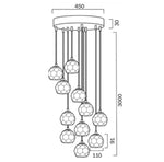 Telbix Lighting Indoor Pendants Zaha LED Pendant Light 10Lt Lights-For-You