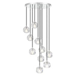 Telbix Lighting Indoor Pendants Zaha LED Pendant Light 10Lt Lights-For-You ZAHA PE10-CHCR 9329501057629