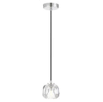 Telbix Lighting Indoor Pendants Zaha LED Pendant Light 1Lt w/ Crystal Glass Lights-For-You ZAHA PE01-CHCR 9329501057568