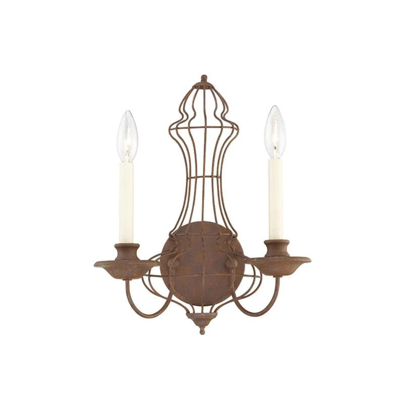 Telbix Lighting Indoor Wall Lights Laila Wall Light 2 Lt E14 in Antique Bronze Lights-For-You LAILA TL-AGIV 9329501061152