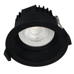 Telbix Lighting LED Downlights 90mm LED Downlight 9w Black, White Lights-For-You MACRO DL105-BK3C 9329501063774