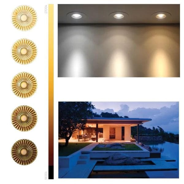 Telbix Lighting LED Downlights Module Sunset LED Downlight 10w Black and Clear Lights-For-You MDL-16D-83SUN