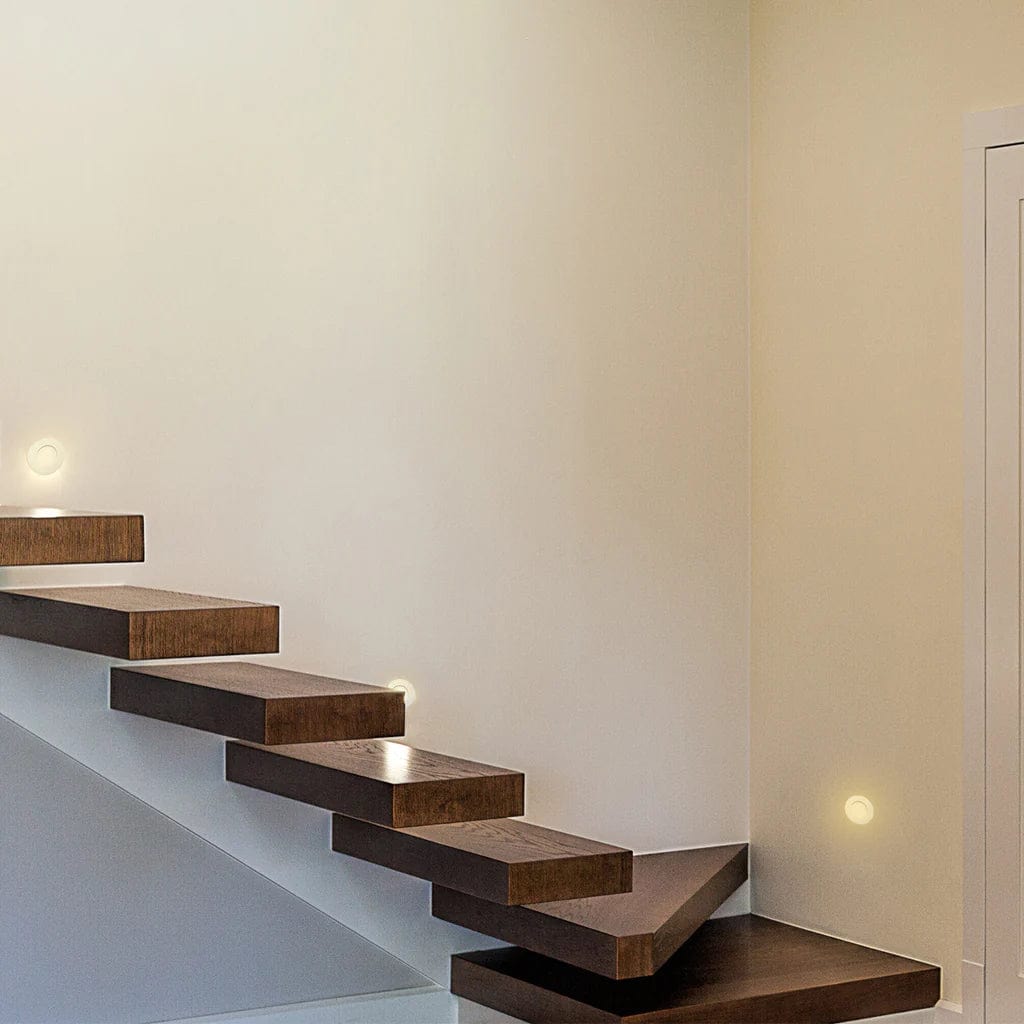 Telbix Lighting LED Downlights Stow LED Stair/Step Light Round in Nickel or White w/ 3000k or 5000k Lights-For-You