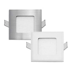 Telbix Lighting LED Downlights Stow LED Stair/Step Light Square in Silver or White w/ 3000k or 5000k Lights-For-You