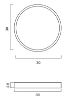 Telbix Lighting LED Oyster Light SKY 30 ROUND OYSTER Lights-For-You
