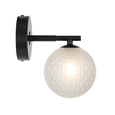 Telbix Lighting Lighting FELTON 1 LIGHT WALL LIGHT BLACK Lights-For-You FELTON WB1-BKFRT