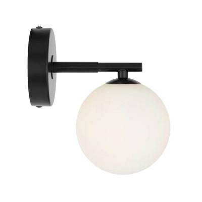 Telbix Lighting Lighting FELTON 1 LIGHT WALL LIGHT BLACK Lights-For-You FELTON WB1-BKOM