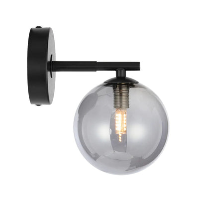 Telbix Lighting Lighting FELTON 1 LIGHT WALL LIGHT BLACK Lights-For-You FELTON WB1-BKSM