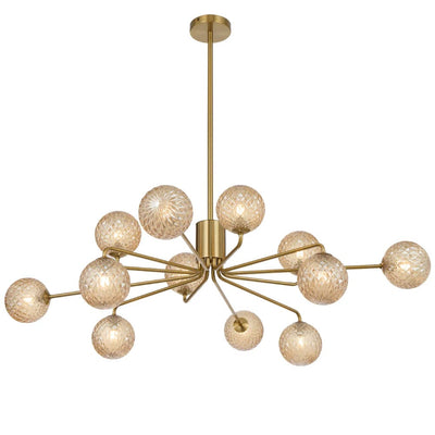 Telbix Lighting Lighting FELTON 12 LIGHT PENDANT ANTIQUE GOLD Lights-For-You FELTON PE12AGAMT