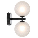 Telbix Lighting Lighting FELTON 2 LIGHT WALL LIGHT BLACK Lights-For-You FELTON WB2-AGCLP