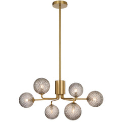 Telbix Lighting Lighting FELTON 6 LIGHT PENDANT ANTIQUE GOLD Lights-For-You